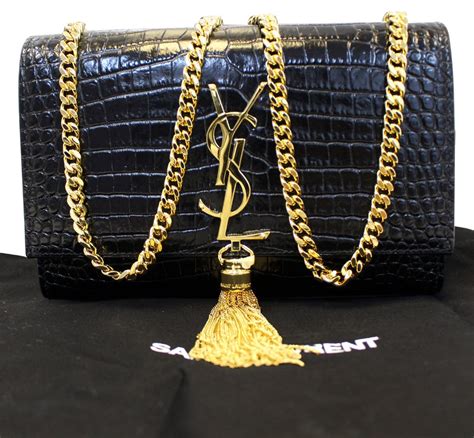 ysl black bucket bag|ysl black crocodile bag.